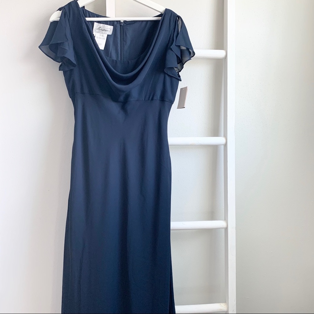 Michaelangelo Navy Blue Bridesmaids Dress